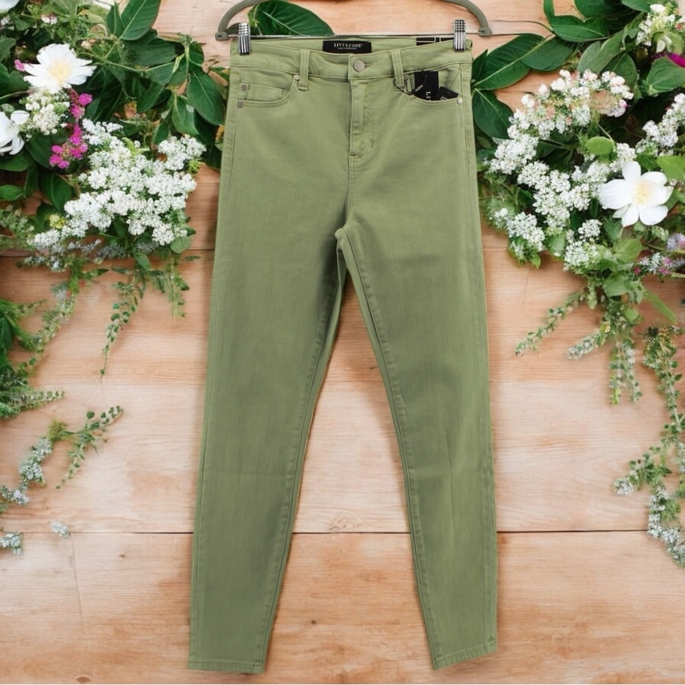 Liverpool Olive Green Skinny Jeans
